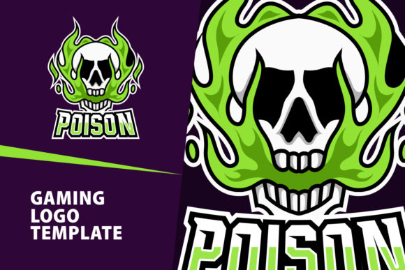 Download Poison Skull Mascot Gaming Logo Design - Mascot Collection