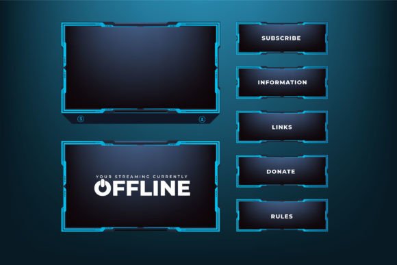 Download Online Screen Panel Border Design Vector - Vector Collection